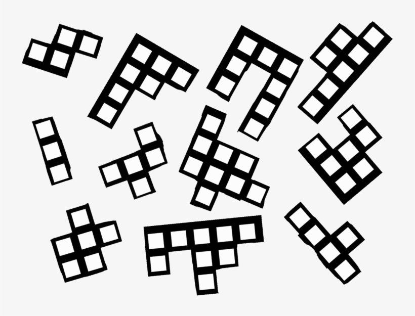 A Square Has Dropped On The Ground And Broken Into - Number, transparent png