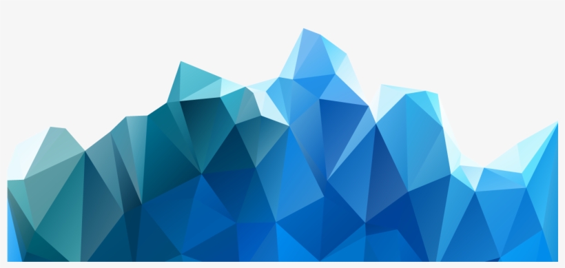 Perfil De Montañas Poligonal - Triangle, transparent png
