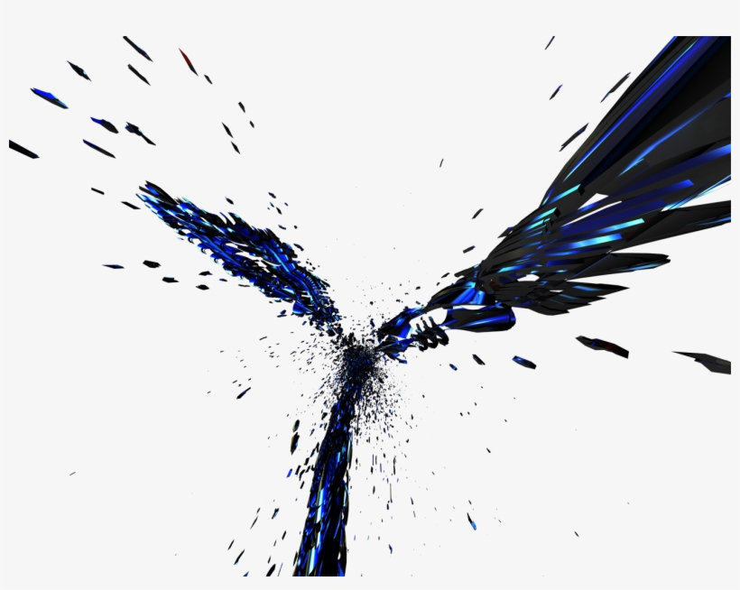 Broken Glass Pieces Png Download - 3d Png, transparent png