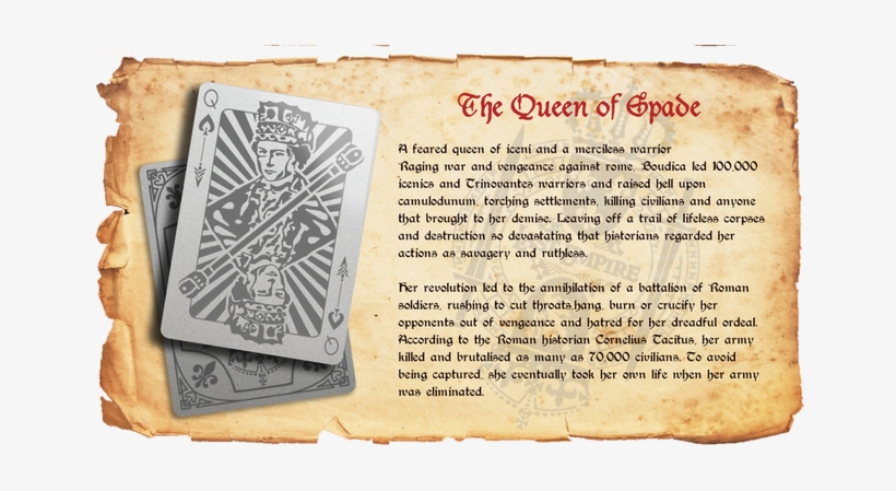 Queen Of Spades Who Is Boudica - Ecloques Of Virgil Done Into English Prose, transparent png