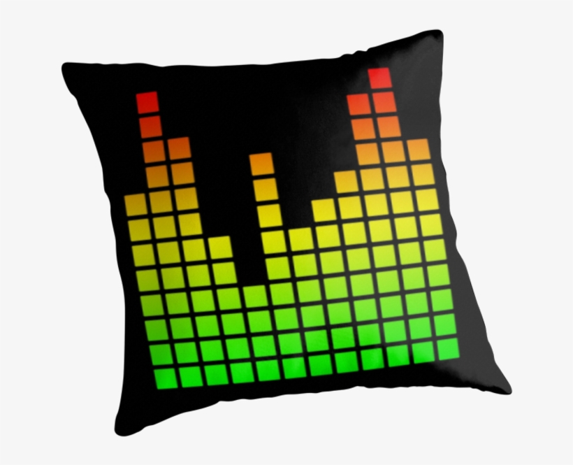 Audio Spectrum Bars By Vandarque - Throw Pillow, transparent png