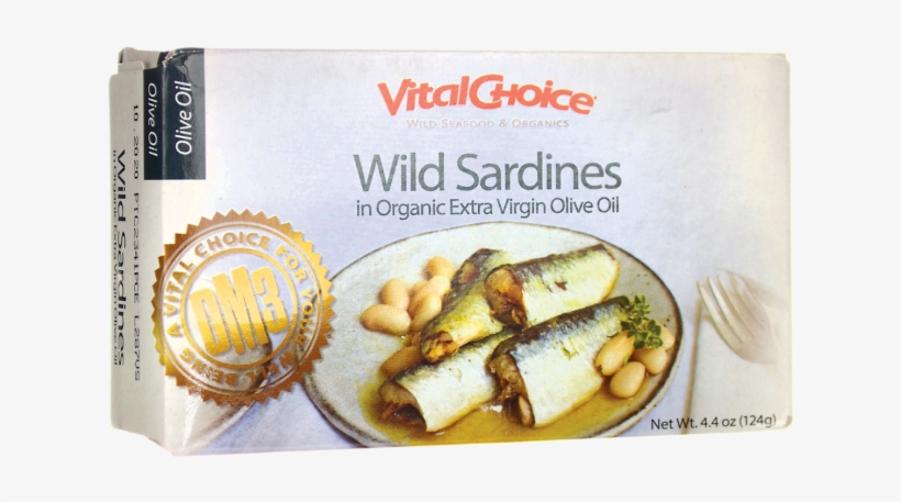 Vital Choice Wild Sardines In Organic Extra Virgin - Vital Choice Sardines In Organic Olive Oil 4.375 Oz, transparent png