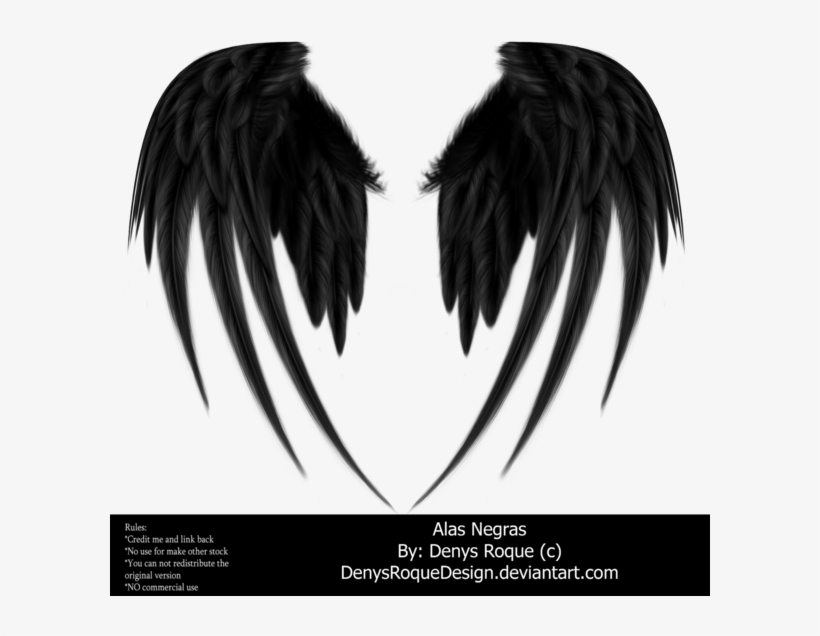 Alas Negras By Denysroquedesign By Denysroquedesign - Wallpaper, transparent png