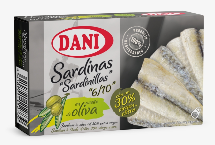 Small Sardines In Olive Oil 30% Extra Virgin 90g - Dani, transparent png