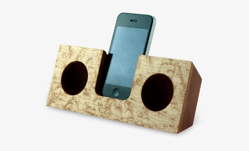 Koostik's Entirely Wooden Iphone Dock Is Up To The - Wooden Speaker Dock Png, transparent png