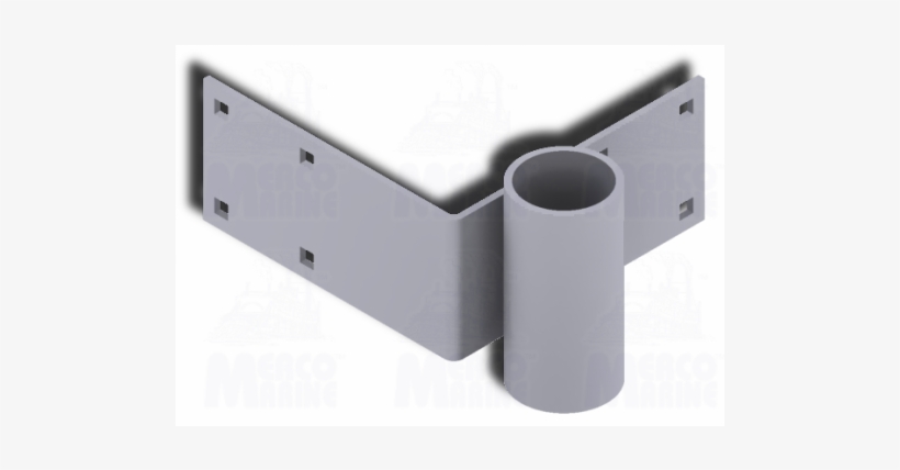 Wood Dock Outside Corner 3" Pipe Holder - Wood, transparent png