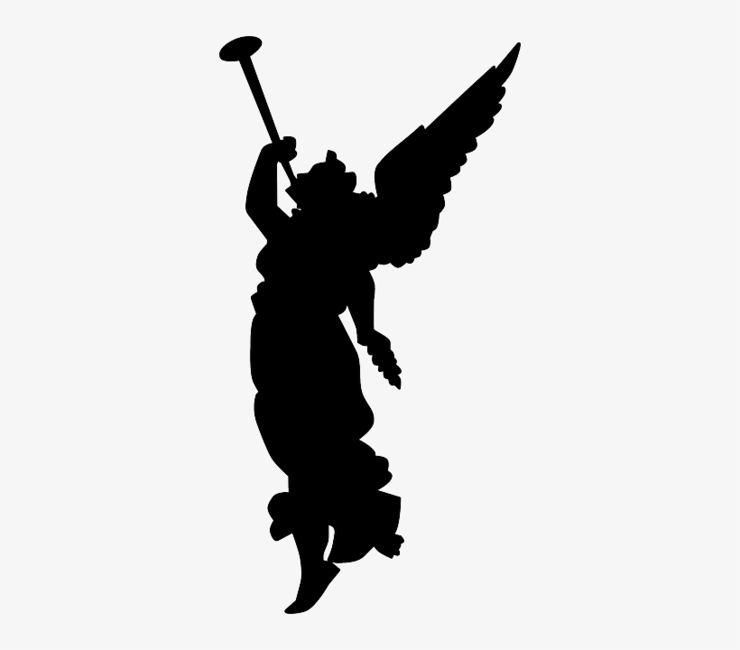 David And Goliath - Christmas Angels Clipart Black And White, transparent png