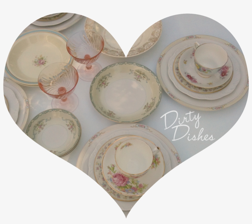 Mismatched Floral Place Settings - Porcelain, transparent png