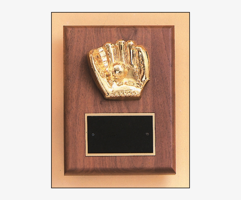 Walnut Plaque With Goldtone Casting (6"x8") Quantity(1), transparent png