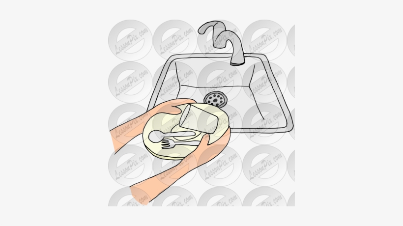 Dishes Picture For Classroom Therapy Use Great Dishes - Put Dishes In Sink Clipart, transparent png