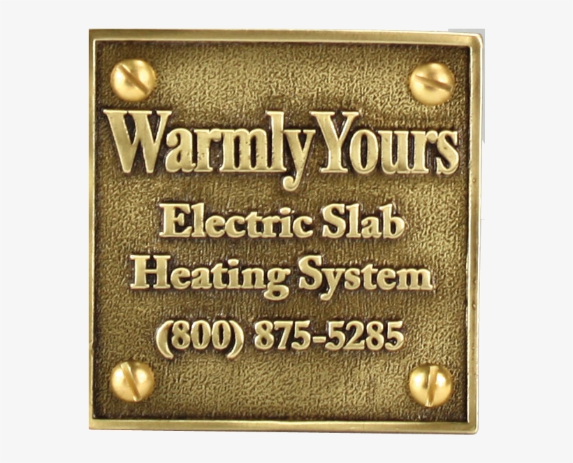 Warmly Yours Snow Melt Brass Plaque (plaque Snow Melt), transparent png
