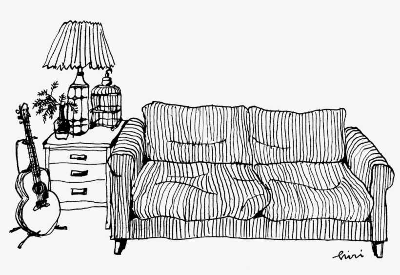 Sofa Sketch Png 1000x643 Png Download Pngkit