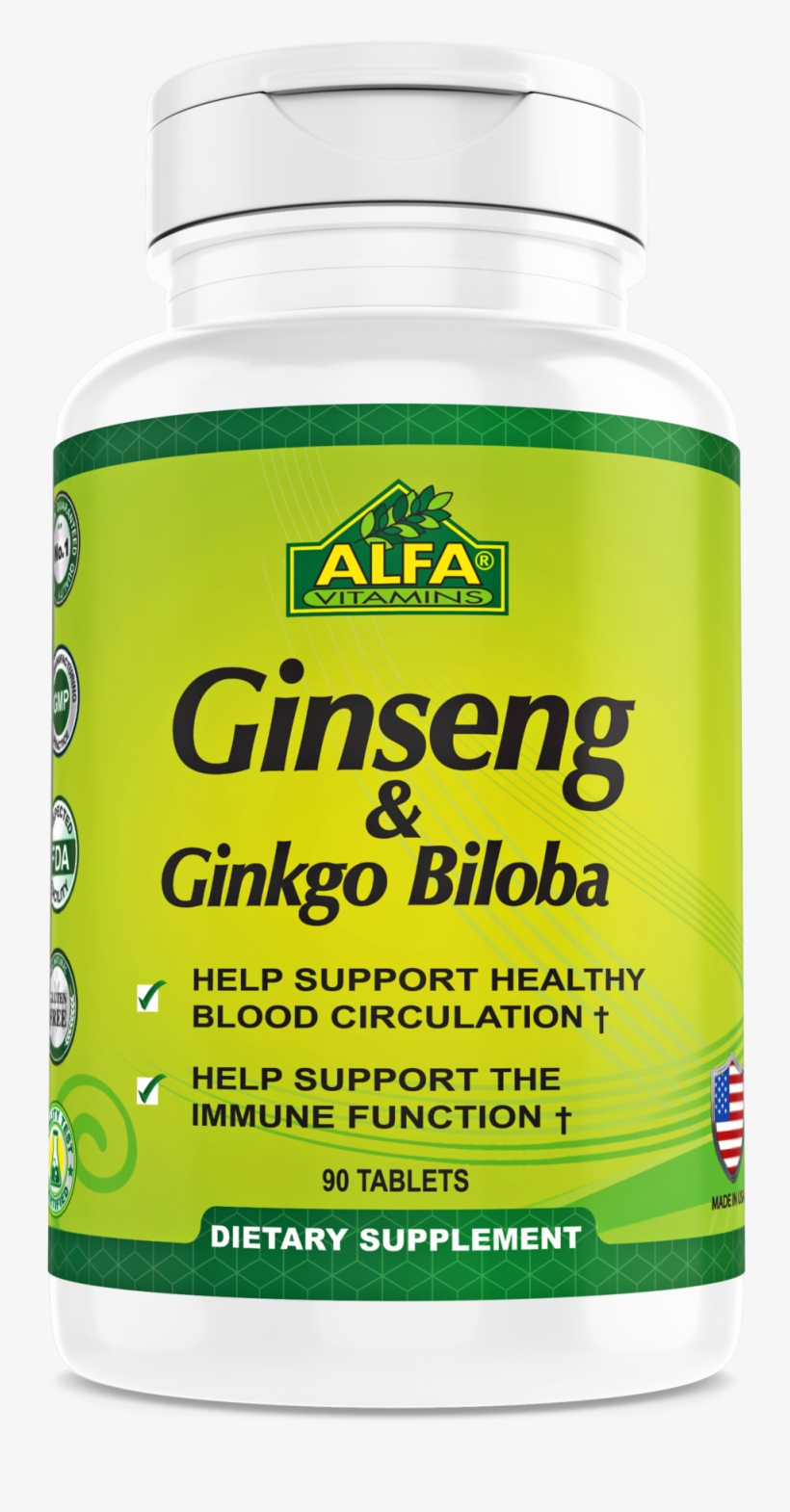 Ginseng Ginkgo Biloba, transparent png