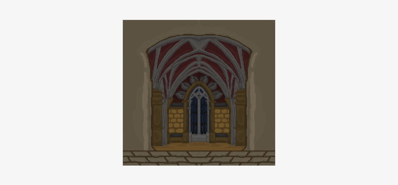 Medieval Castle Background - Arch, transparent png