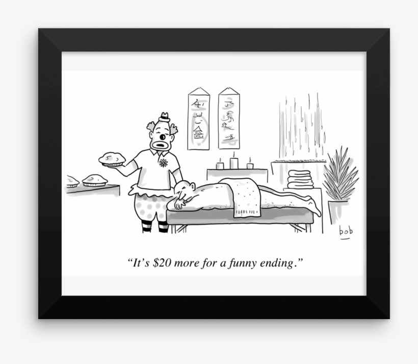 Funny Ending Cartoon Print By Bob Eckstein - Poster, transparent png