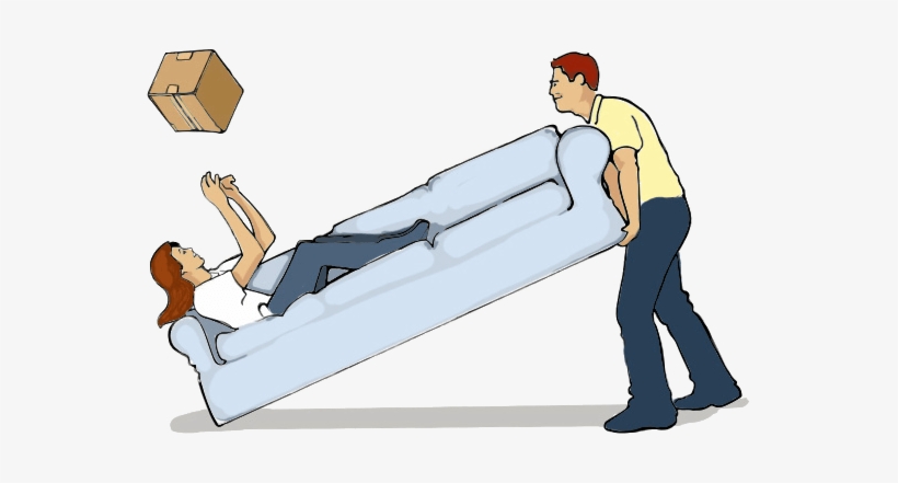 Man Moving A Couch - Moving Company, transparent png