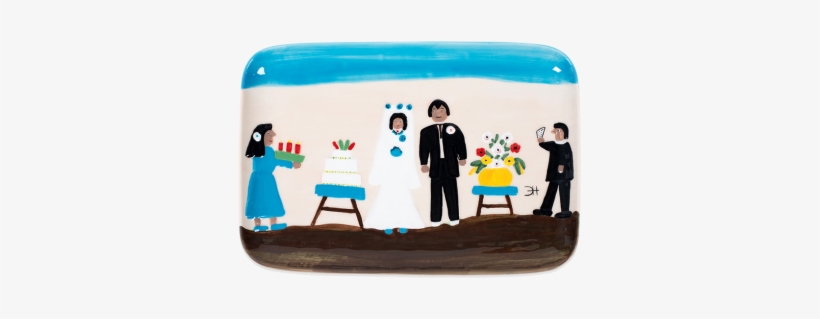 Clementine Hunter Baptism On Cane River Platter - Clementine Hunter, transparent png