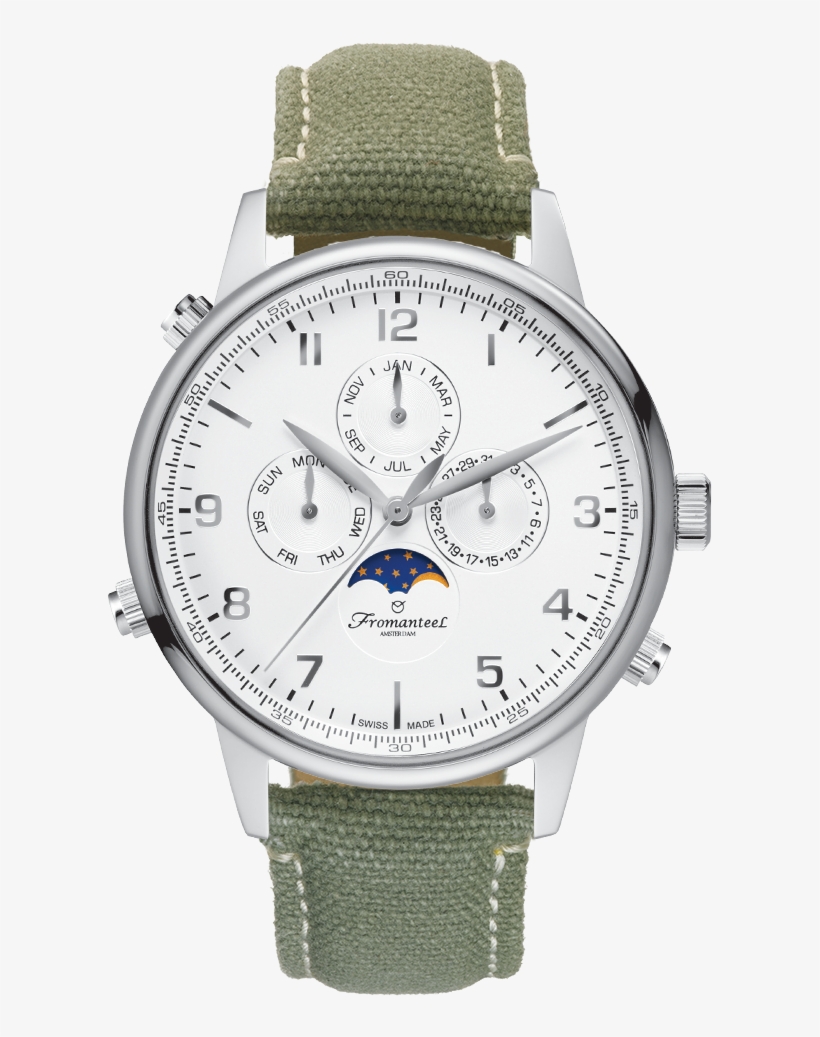Globetrotter Moon Phase White - Fromanteel Nl, transparent png