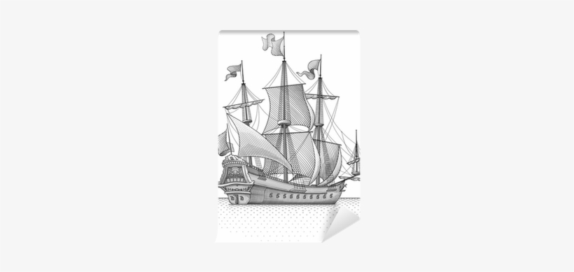 Ship Line Drawing Logo, transparent png