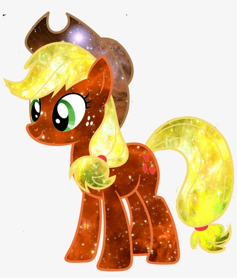 Galaxy Apple Jack Vector By Minkystar-d79jlkt - Mlp Galaxy Applejack, transparent png