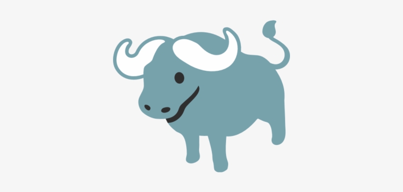 Water Buffalo Animals - Buffalo Face Emoji, transparent png