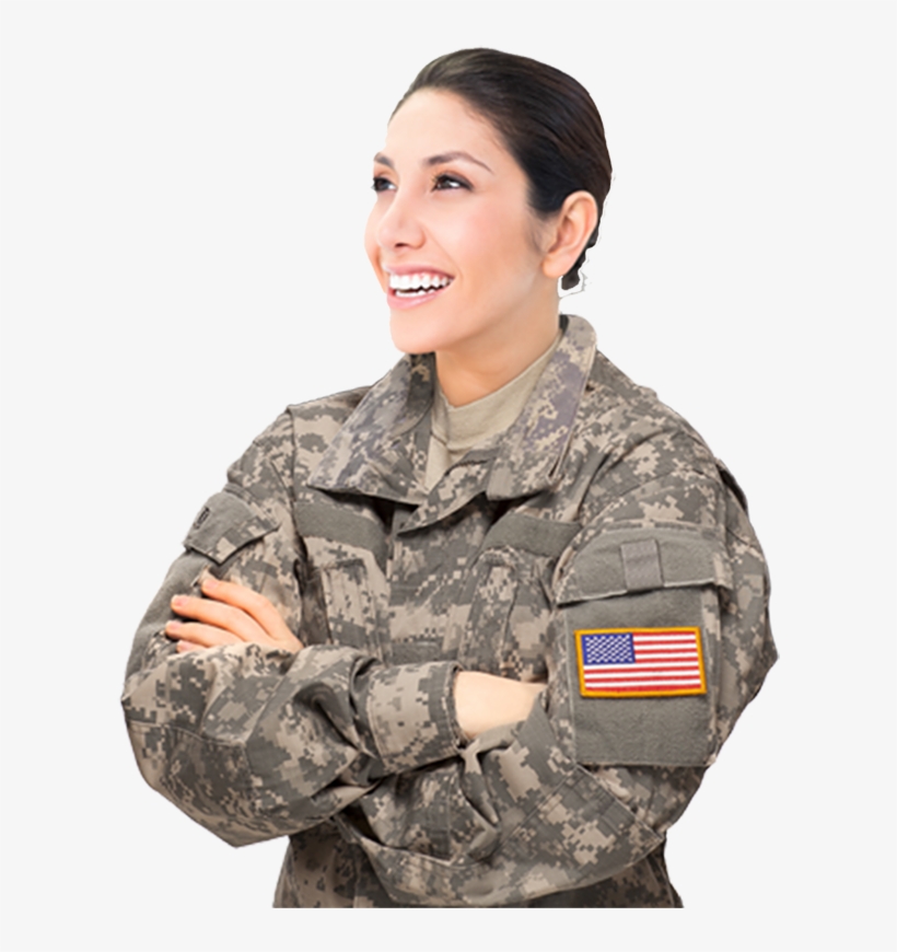 “im Excited About My Next Chapter In Life - Crossed Arms Army Woman, transparent png