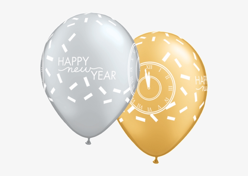 New Year Balloons - Loftus Q4-4647 11" New Year Confetti Countdown Around, transparent png