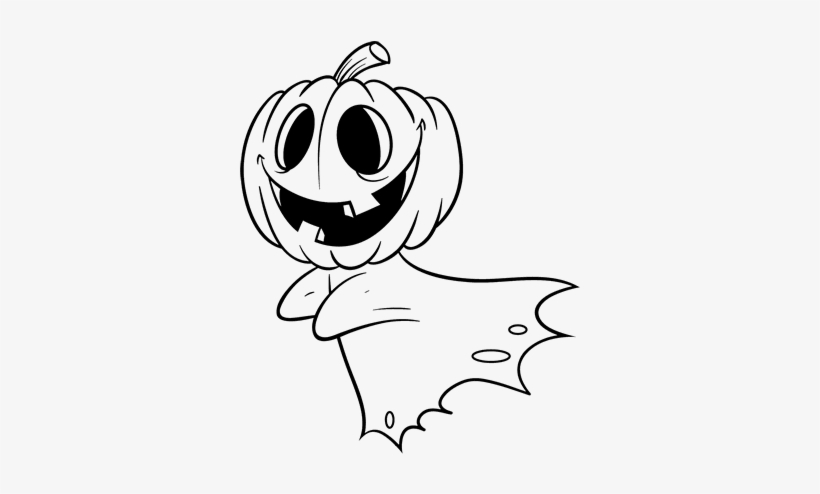 Drawing Pumpkin 67 - Fantasma Dibujo, transparent png