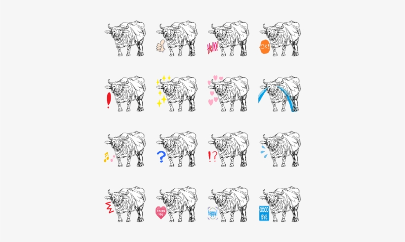 Endangered Species Series Water Buffalo - Sketch, transparent png