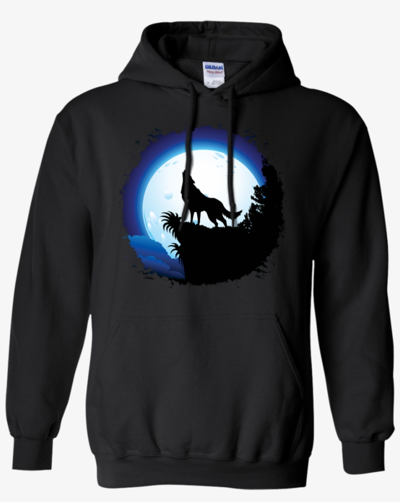 Wolf Howling At Blue Moon 5nightauto Hoodie - Orlando Magic Hoodie, transparent png
