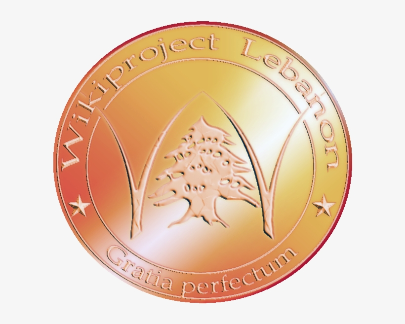 Wikiproject Lebanon Bronze Medal - Coin, transparent png