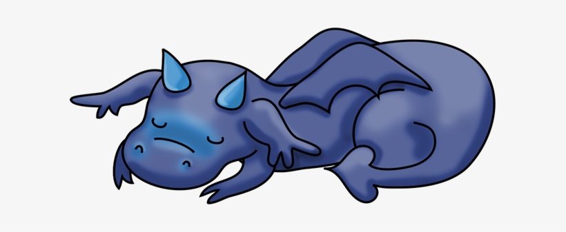 Midnight Happy Dragon Sleeping, transparent png