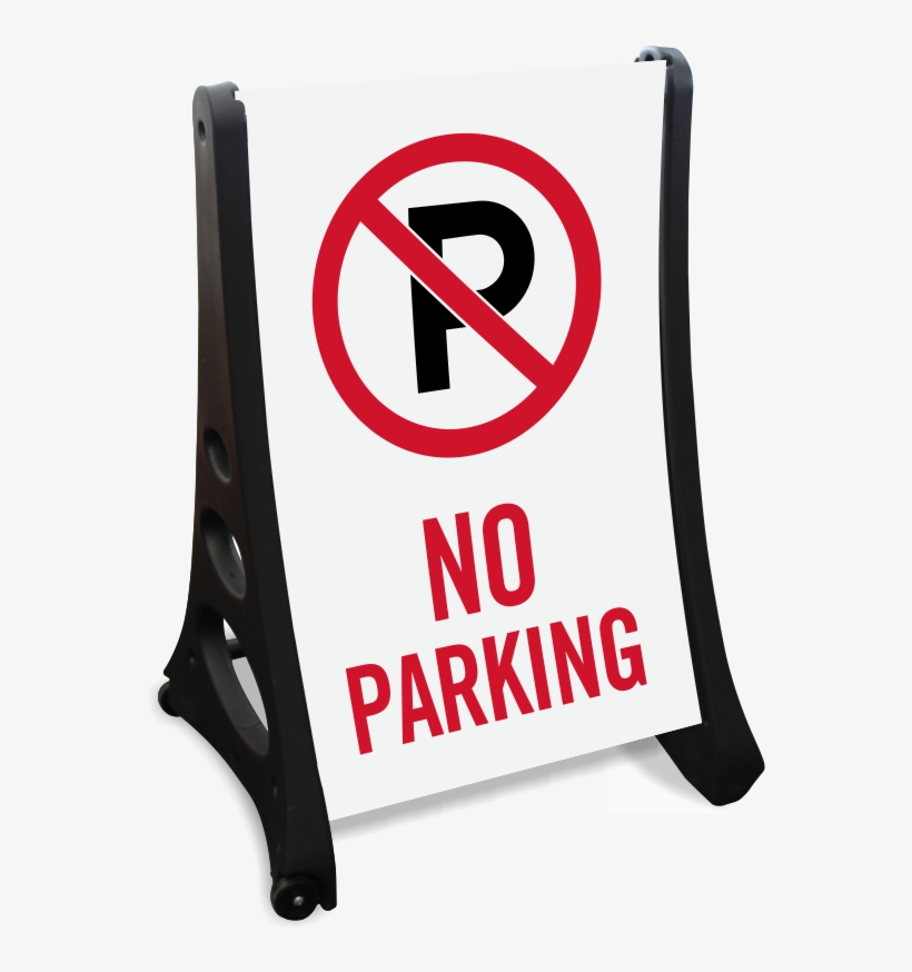 No Parking Portable Sidewalk Sign - Kiss And Drop Signs, transparent png