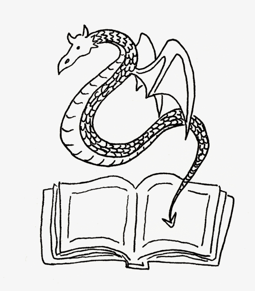 I Love This Sleeping Dragon Drawing - Line Art, transparent png
