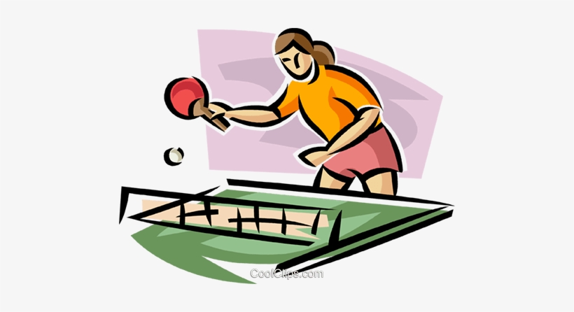 Ping Pong Players Royalty Free Vector Clip Art Illustration, transparent png