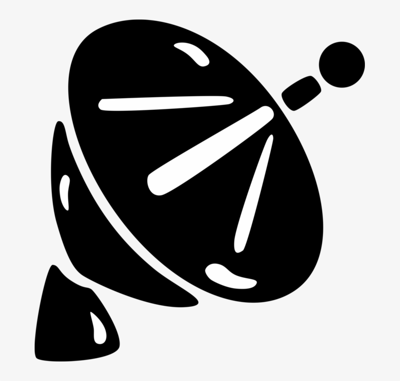 Vector Illustration Of Satellite Dish Parabolic Antenna - Antena Vetor Png, transparent png