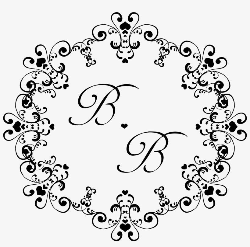 Monograma Png - Wedding Monogram B Shower Curtain, transparent png
