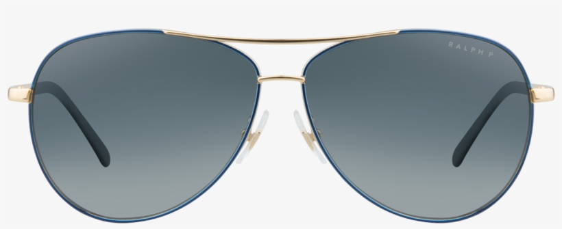 Ralph Lauren Ra4109 296 4u Blue/gold Aviator Sunglasses - Sunglasses, transparent png