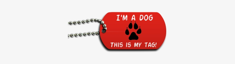 Pawprint Dog Tag - Oval Keytag, transparent png
