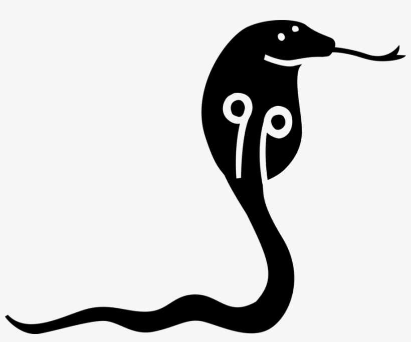 Vector Illustration Of Venomous Cobra Reptile Snake, transparent png