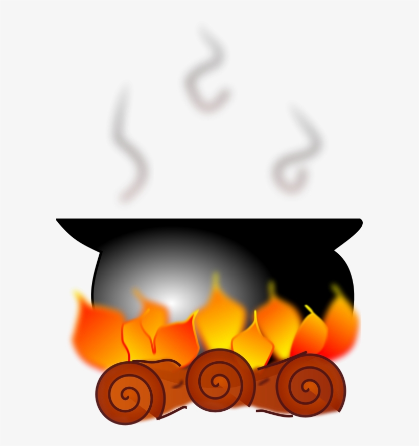 Free Fuego Free Caldero - Pot Of Boiling Water Clipart, transparent png