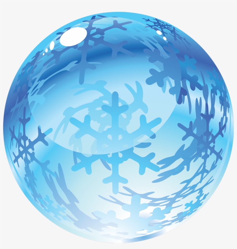 Bolas De Cristal De Navidad - Esferas De Navidad Azules Png, transparent png