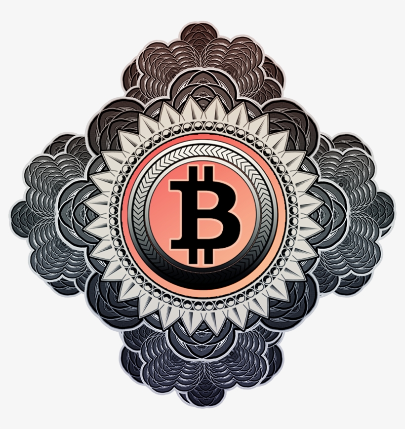 Accepting Bitcoins Bitcoin Badge Bitcoin - Psychedelic Bitcoin, transparent png