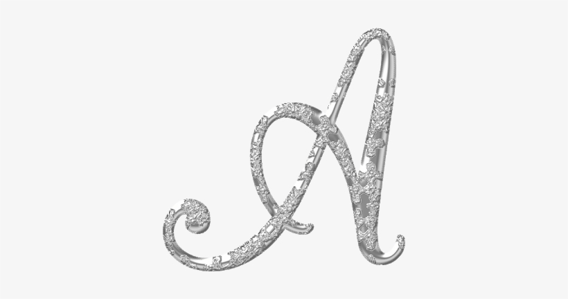 Abecedario Plateado Con Flores En Relieve - Alphabet, transparent png