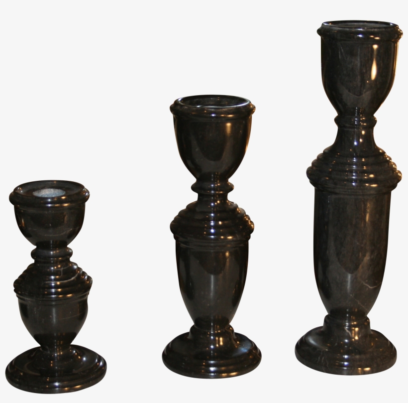 Colonial Ebony Memorial Set Of 3 Candle Holders - Ebony Colonial Candle Holder - Set Of 3, transparent png