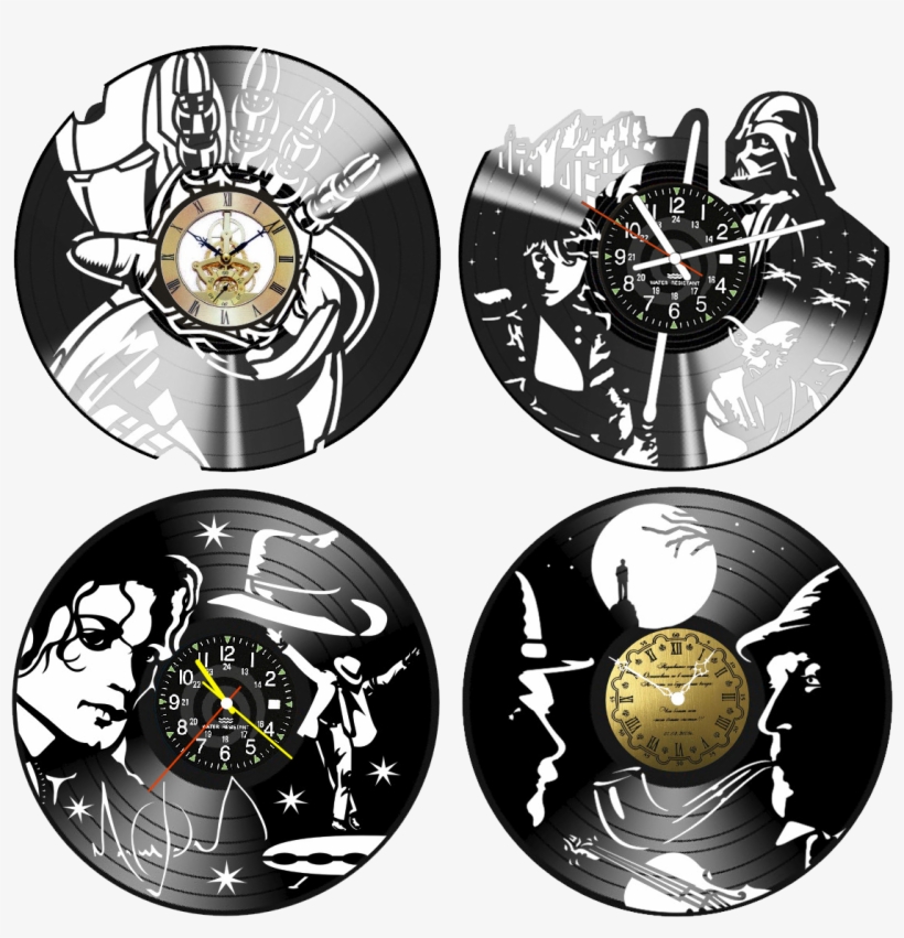 Макет Для Часов - Iron Man Vinyl Record Wall Clock - Get Unique Home, transparent png