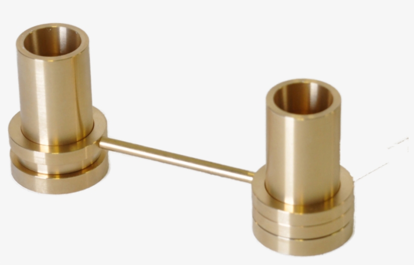 Load Image Into Gallery Viewer, Two Brass Candle Holders - Interior Design, transparent png