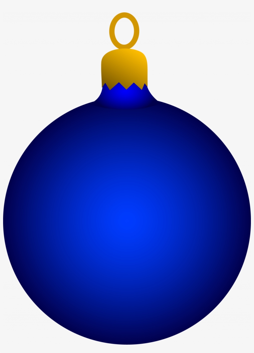 Uncategorized ~ Blue Christmas Tree Ornament Free Clip - Blue Christmas Ornament Clip Art, transparent png