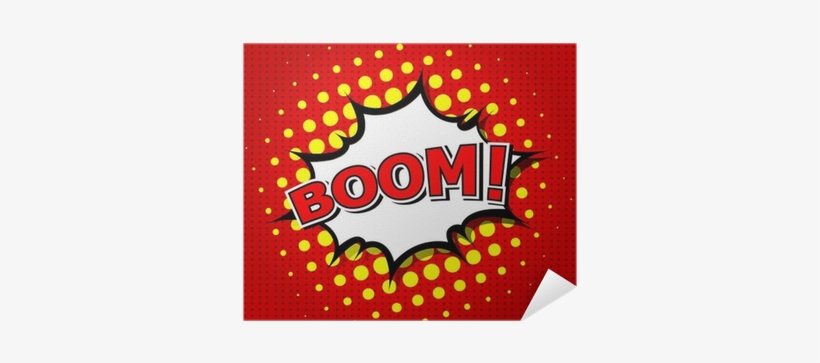 Comic Speech Bubble, Cartoon Poster • Pixers® • We - Art Print: Jirawatp's Boom! Comic Speech Bubble, Cartoon,, transparent png