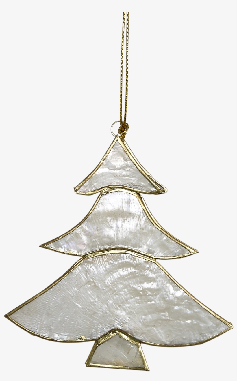 Capiz Christmas Tree Ornament - Capiz Christmas Tree Decoration, transparent png